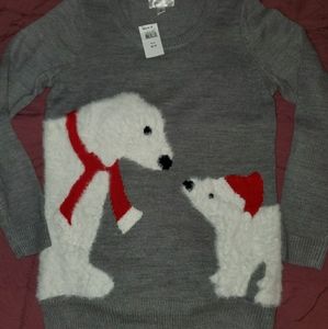 Motherhood Maternity Polar Bear Sweater M NWT